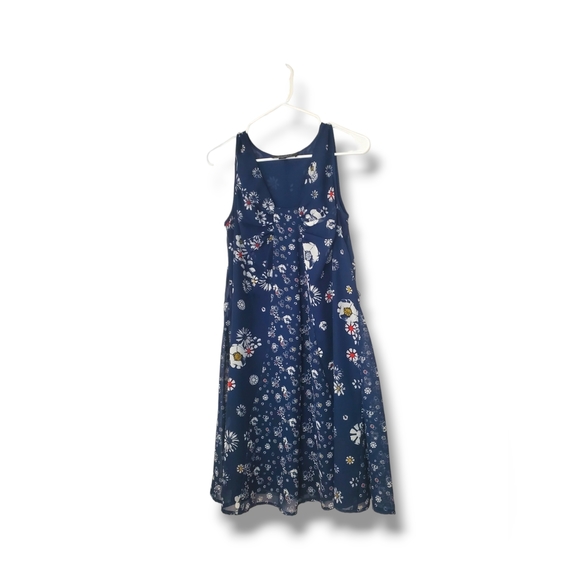 Jason Wu for Target Daisy Floral Navy Sleeveless Shift Above Knee Dress Sz S - Picture 5 of 12